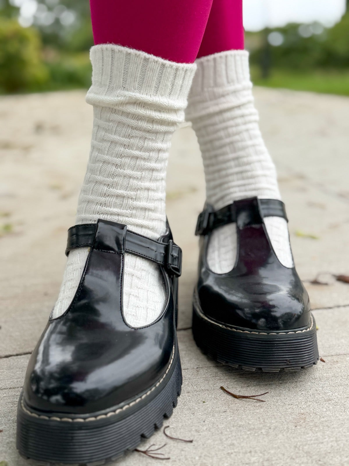 Everyday Crew Socks - White