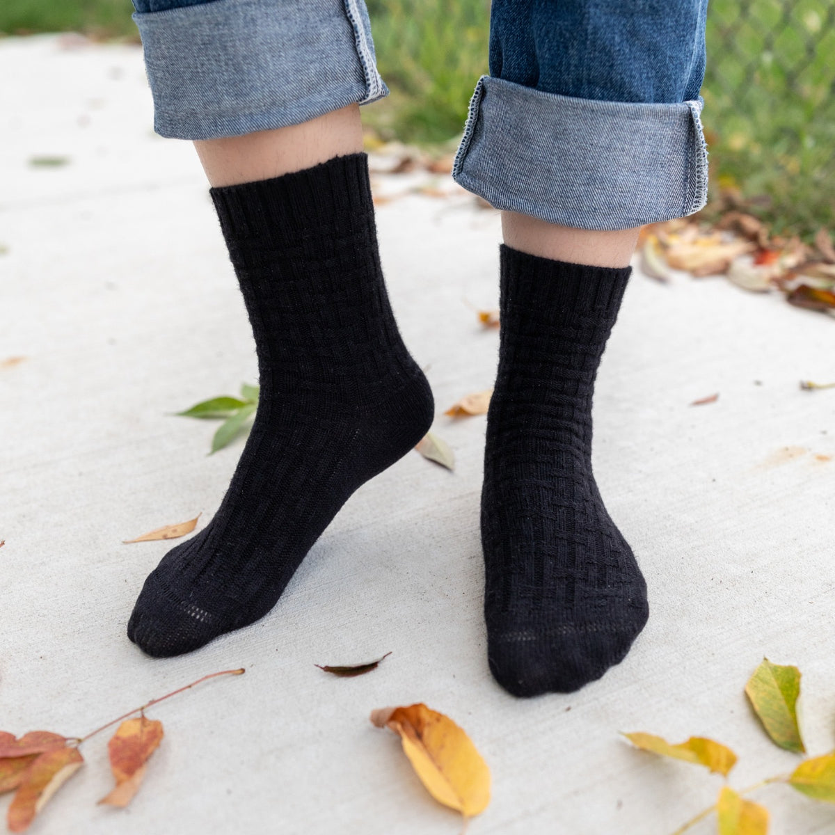 Everyday Crew Socks - Black