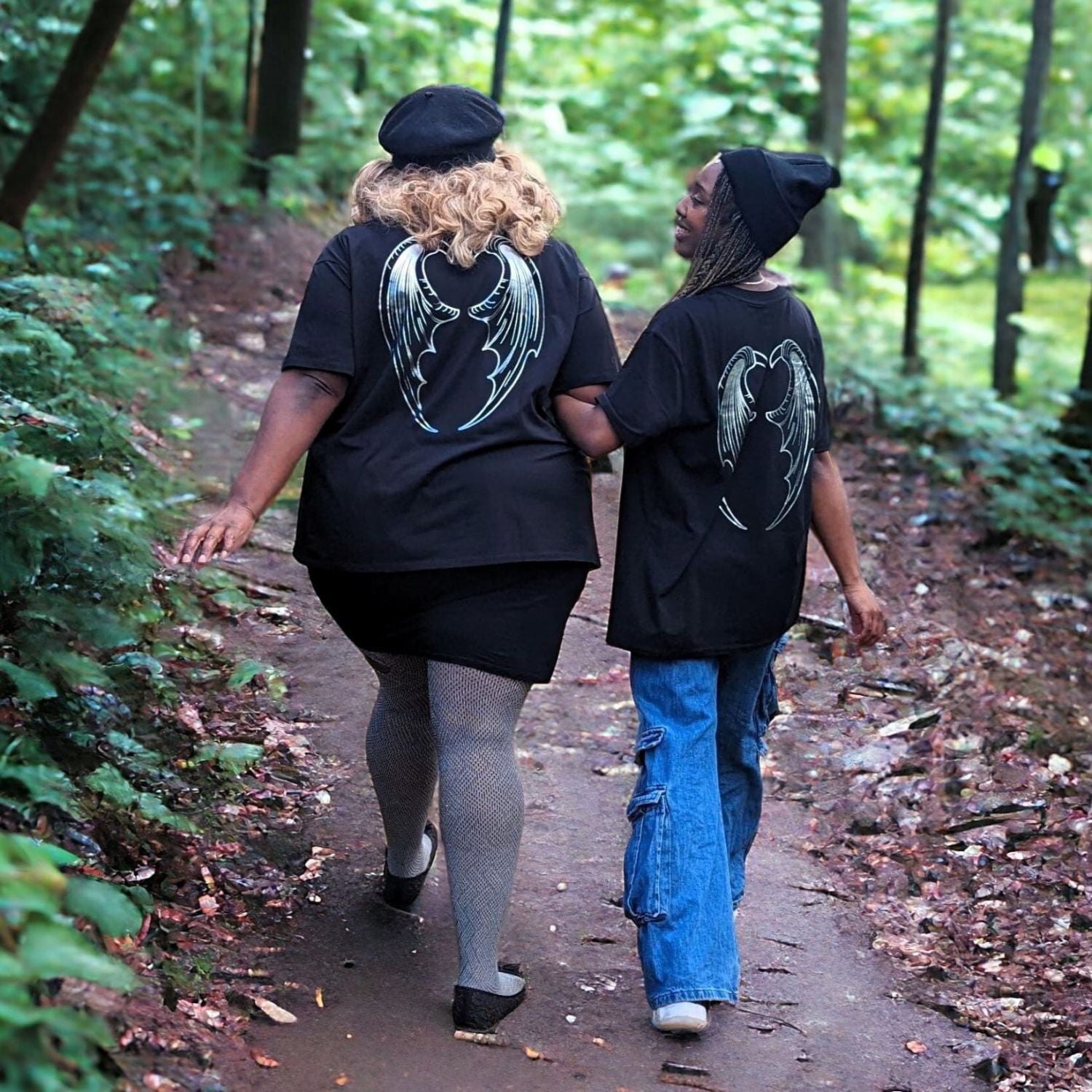 Camiseta de acotar de algodón orgánico - Ala de ala