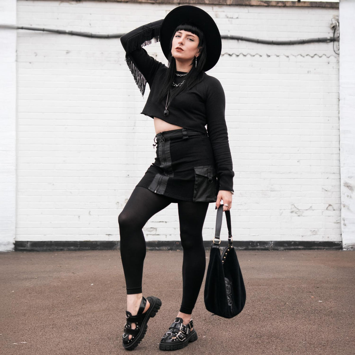 Stay Cool Footless 80 Denier Tights - Black