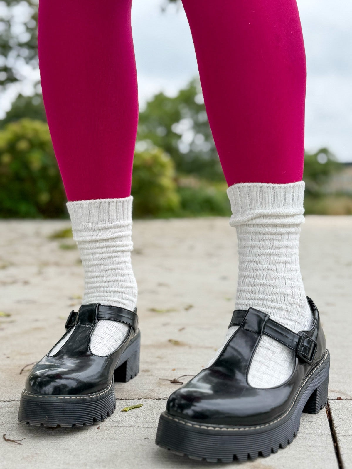 Everyday Crew Socks - White