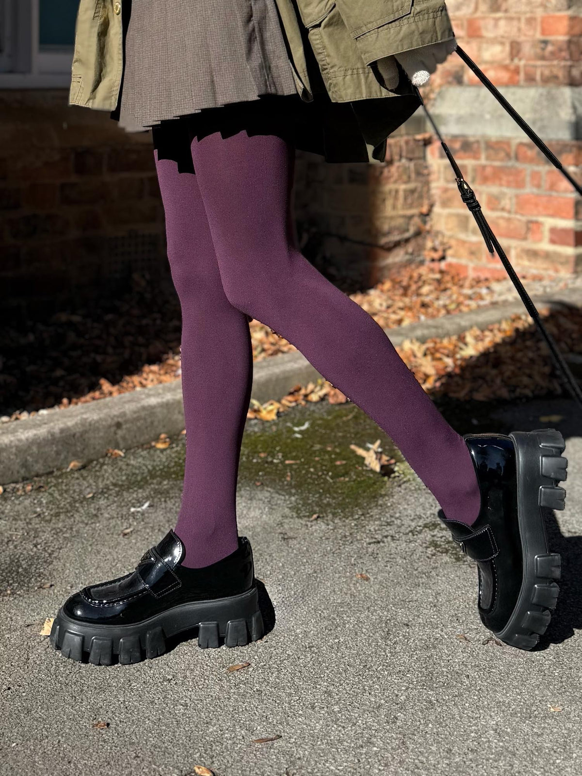 120 Denier Tights - Plum