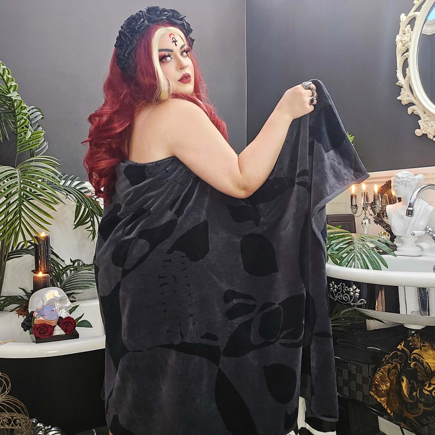 Serviette en peluche - Catacombe