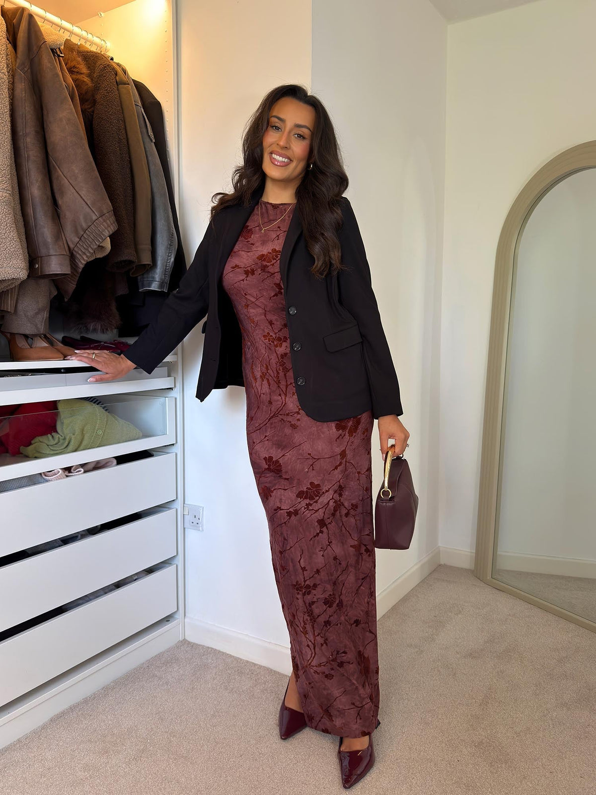 Tailored Ponte Roma Blazer - Black