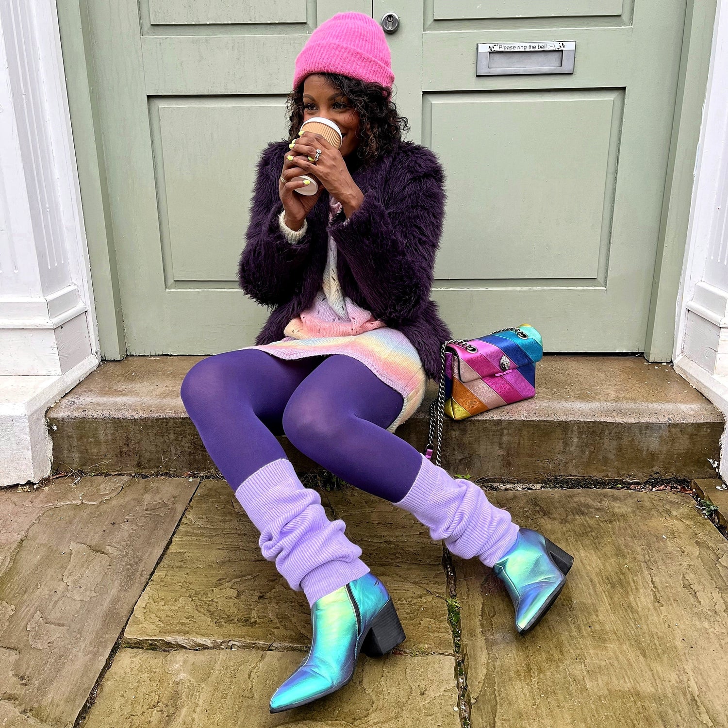 Calentadores de piernas - Periwinkle