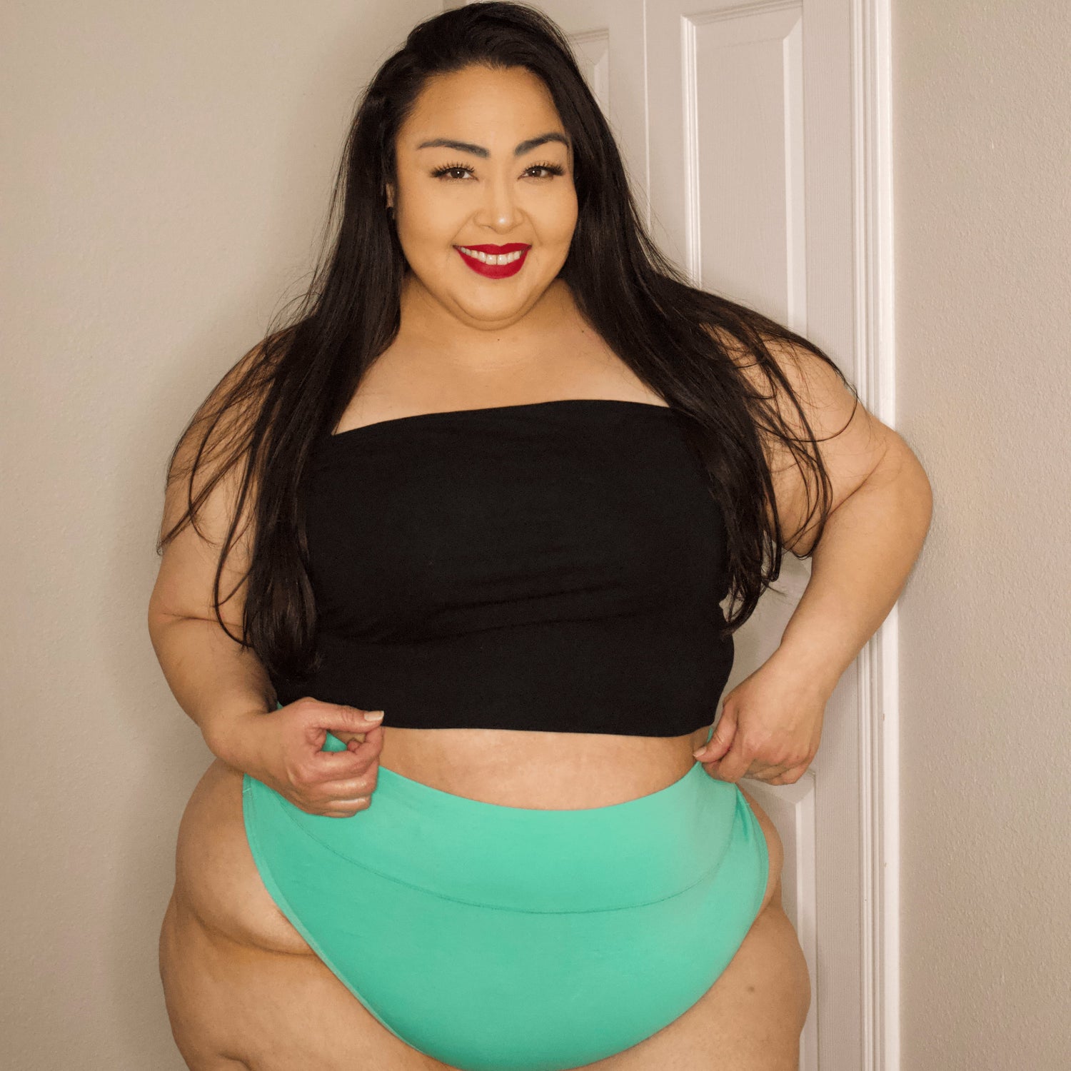 String en coton bio - Menthe