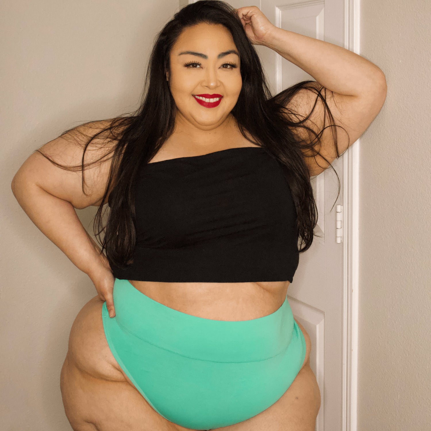 String en coton bio - Menthe