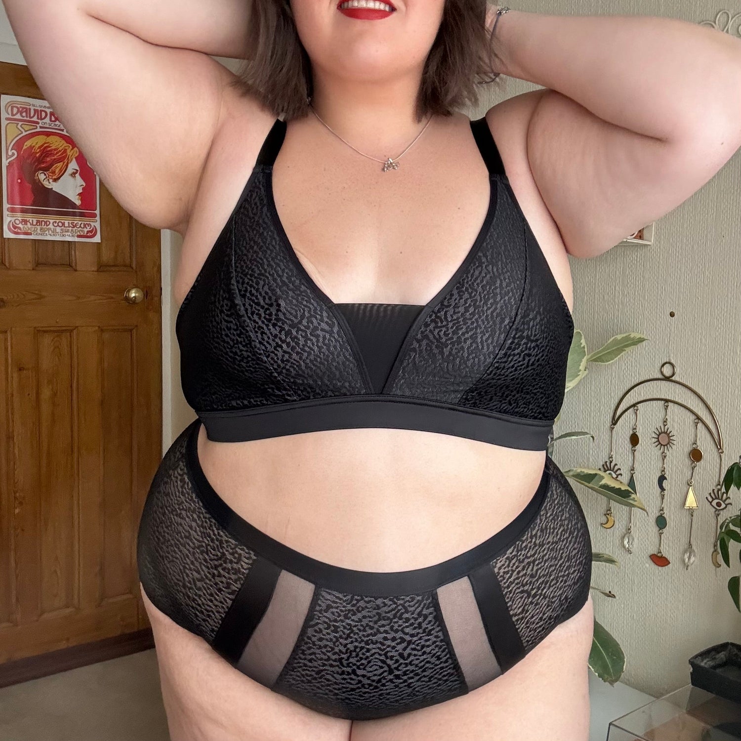 Culotte taille haute en coton biologique - Léopard