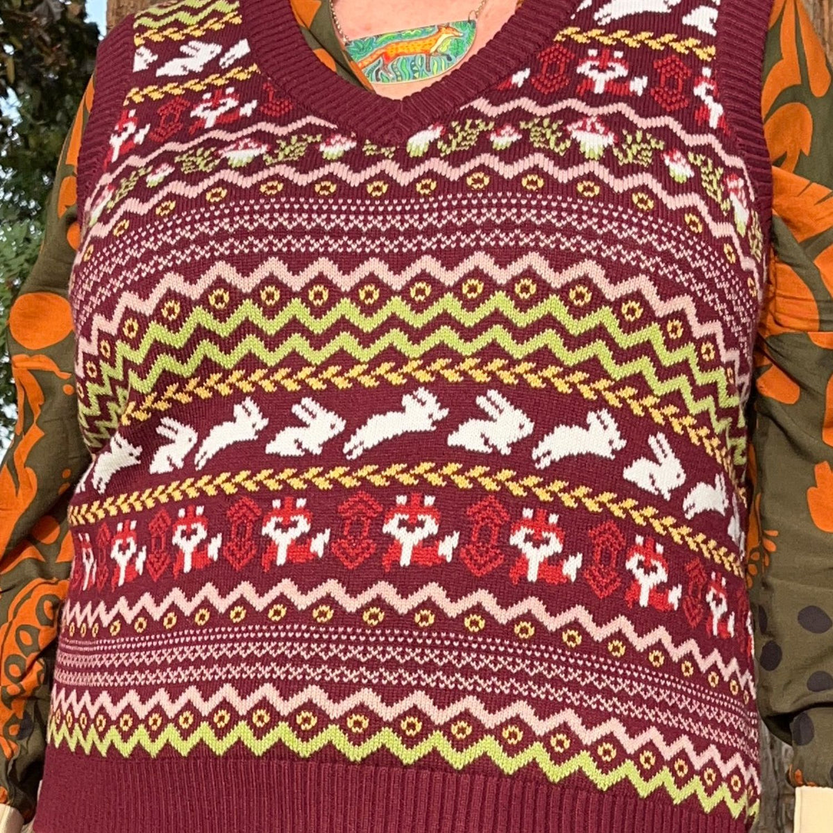 Fair Isle Vest - Woodland Adventure - Multi Colour