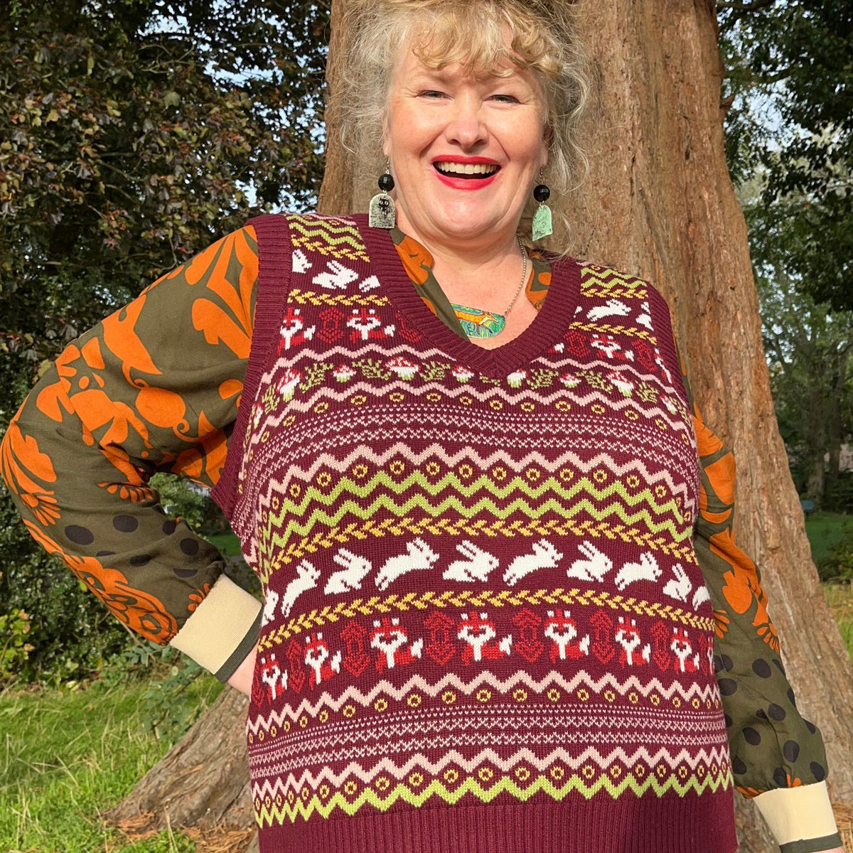 Fair Isle Vest - Woodland Adventure - Multi Colour