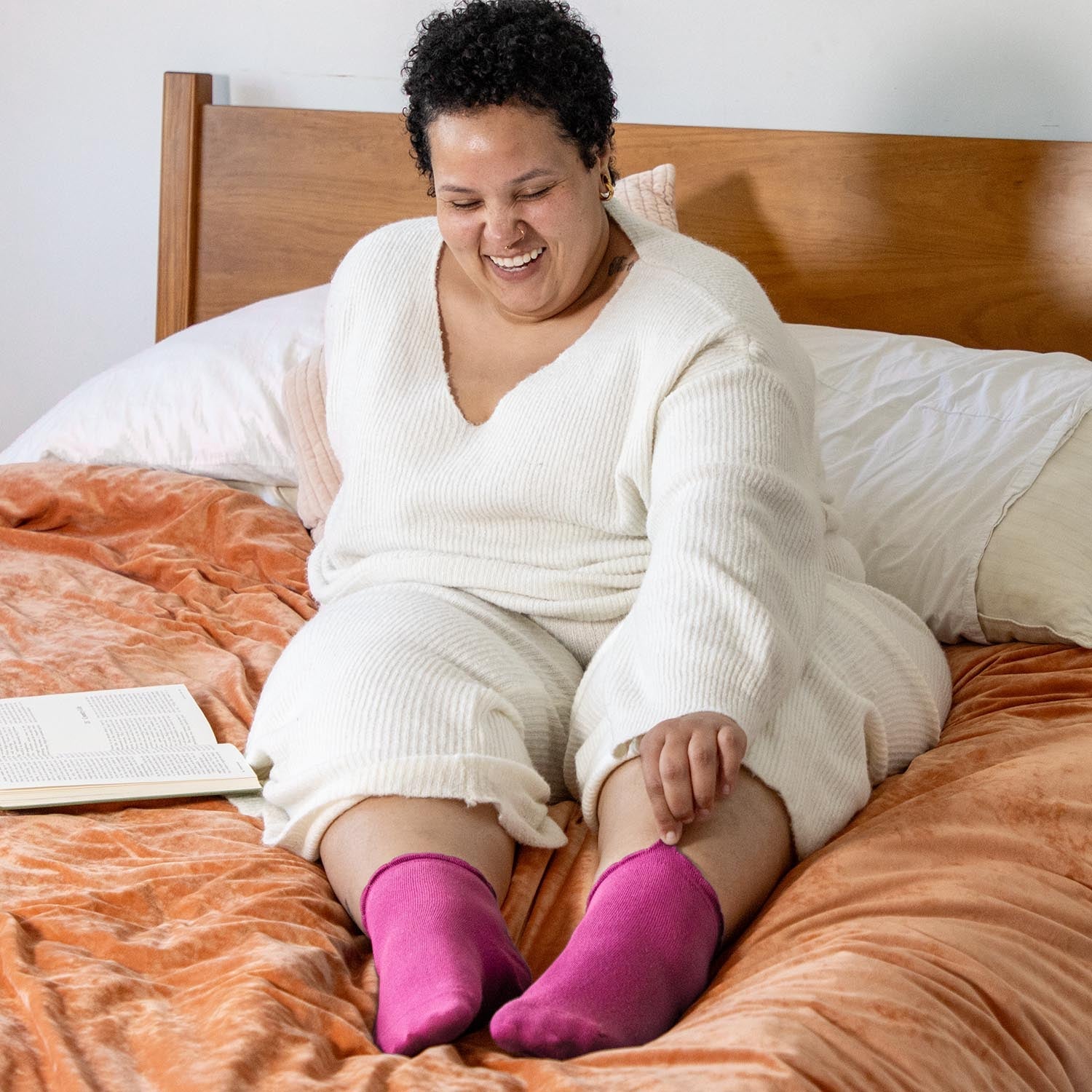 Ultimate Bamboo Ankle Socks - Hibiscus