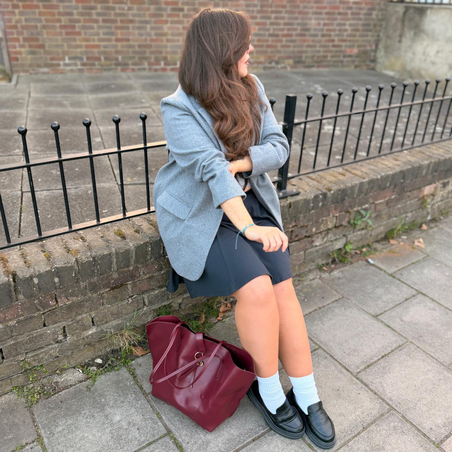 Mini-Flare Skirt - Charcoal