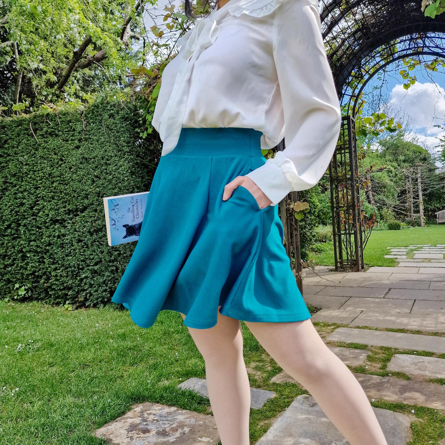 Mini Flare Skirt - Ocean Teal