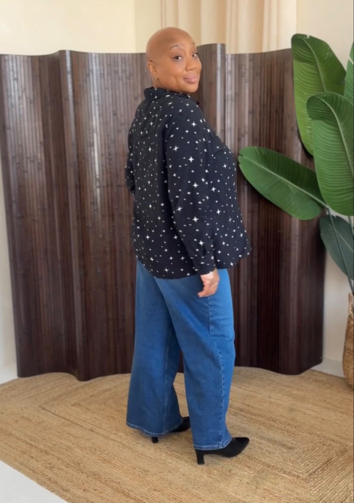 Woven Viscose Tailored Shirt - Night Sky