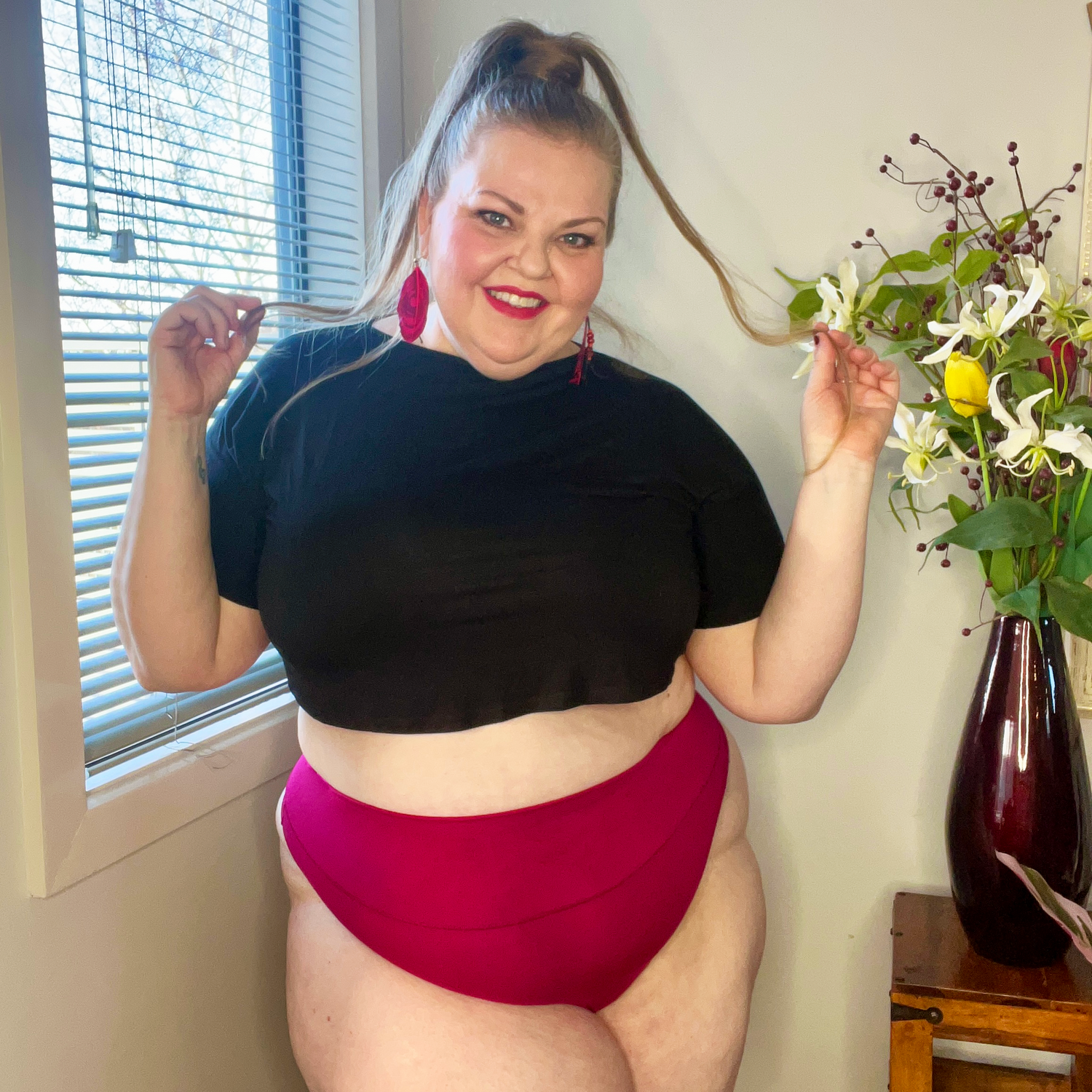 String en coton bio - Tarte aux framboises