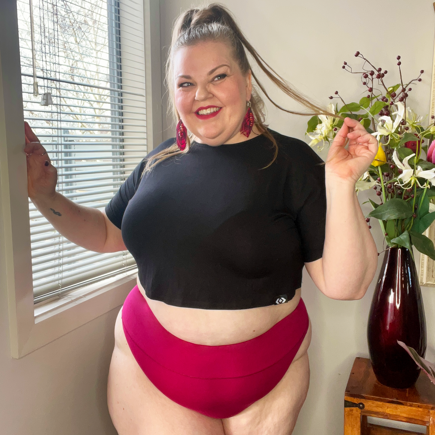 String en coton bio - Tarte aux framboises