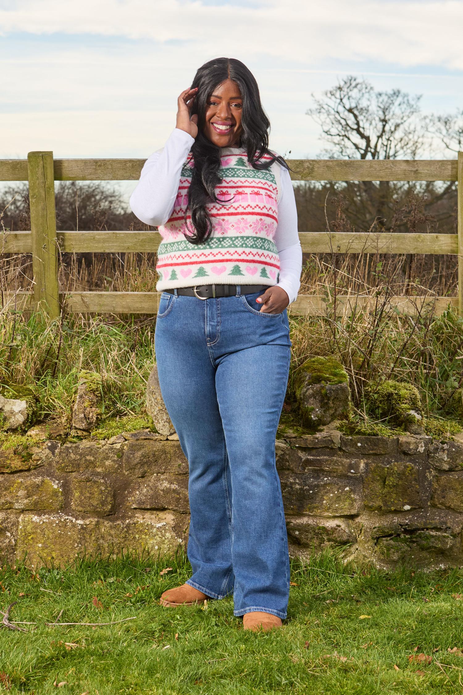 Organic Bootcut Jeans - Atlantic