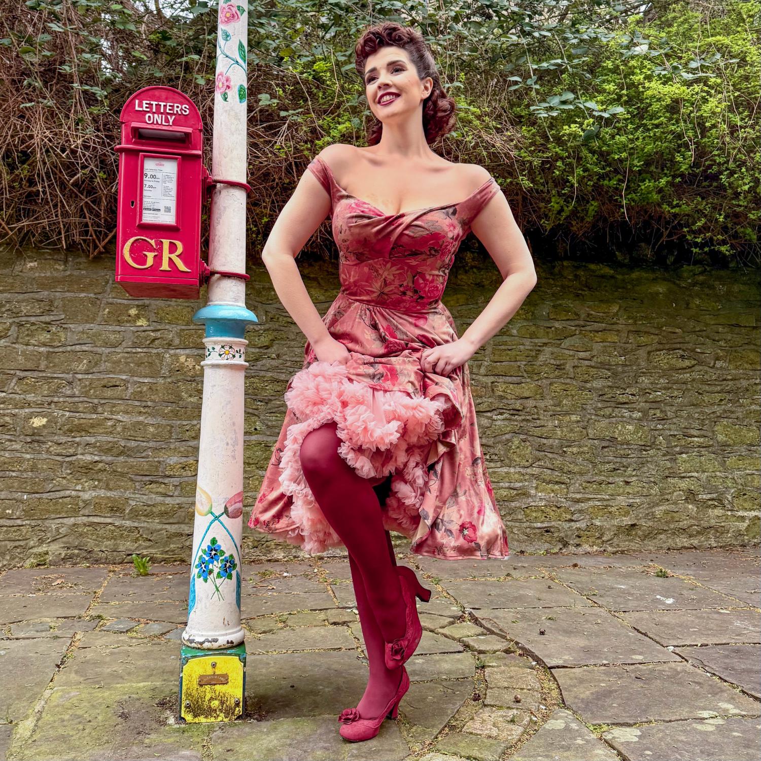 Stay Cool 80 Denier Tights - Burgundy