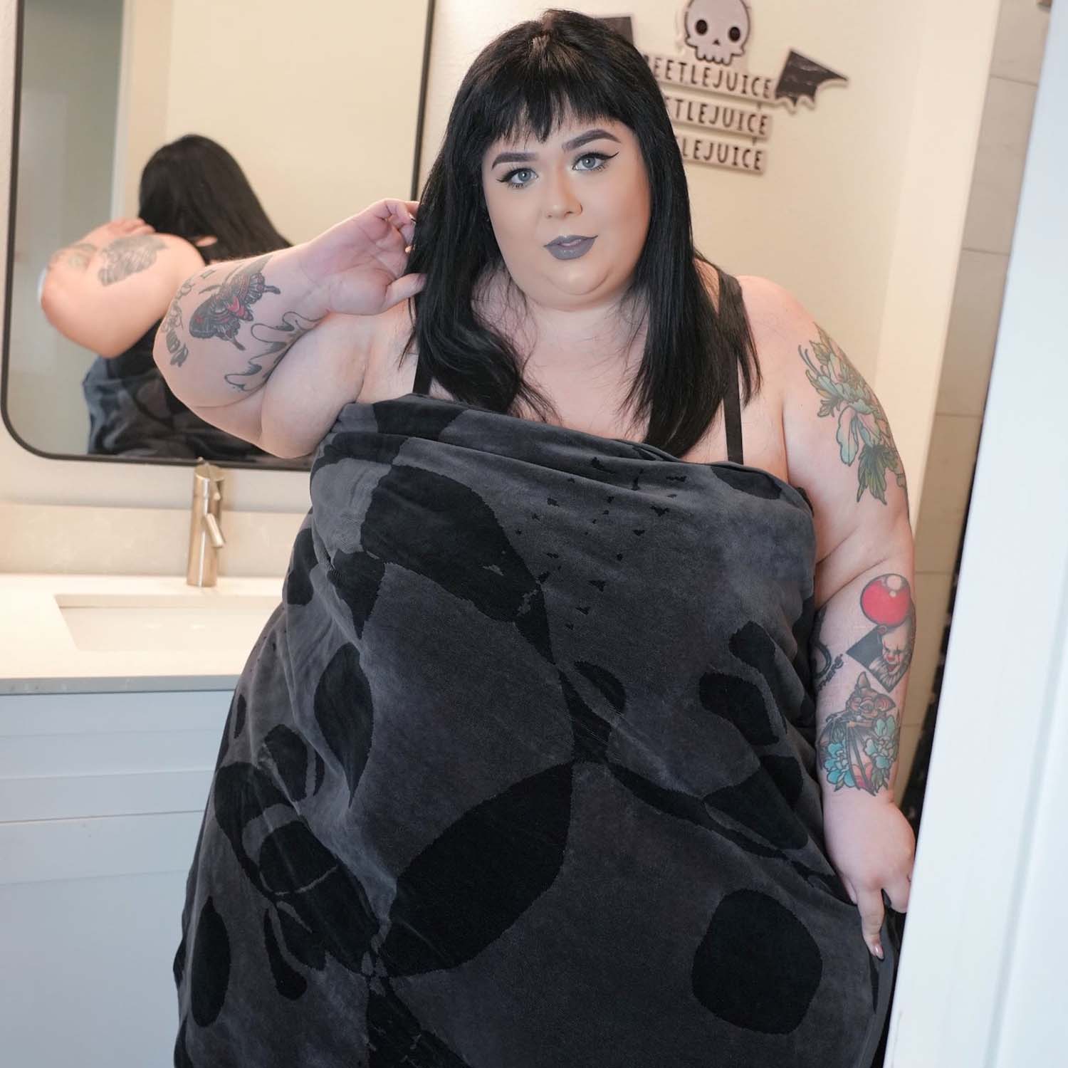 Serviette en peluche - Catacombe