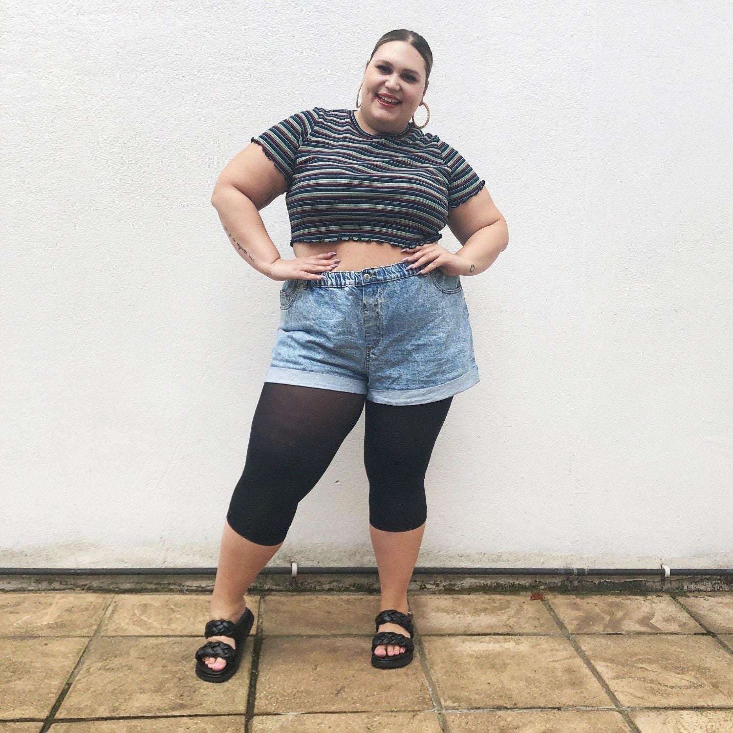 Mallas capri Stay Cool - Negras