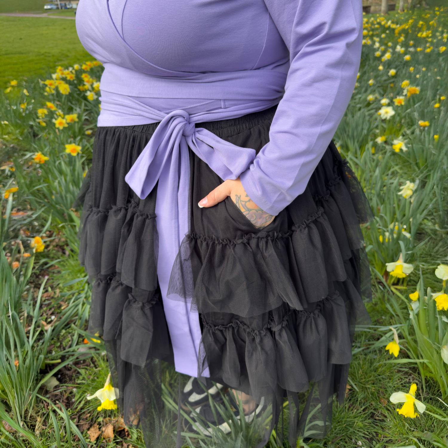Mesh Skirt - Black