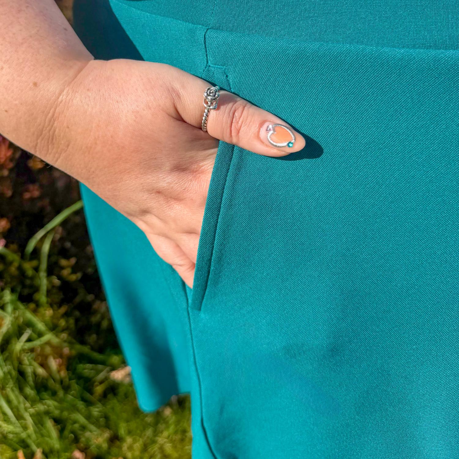 Mini Flare Skirt - Ocean Teal