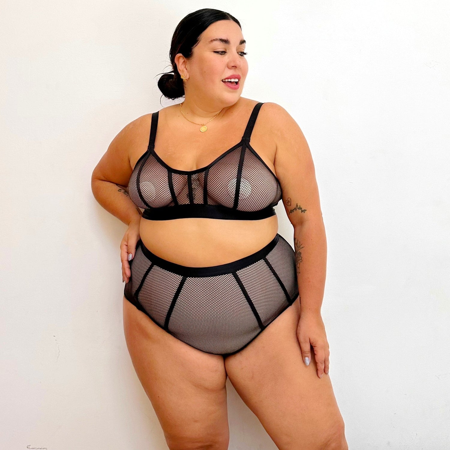 Braguitas de rejilla de gatito