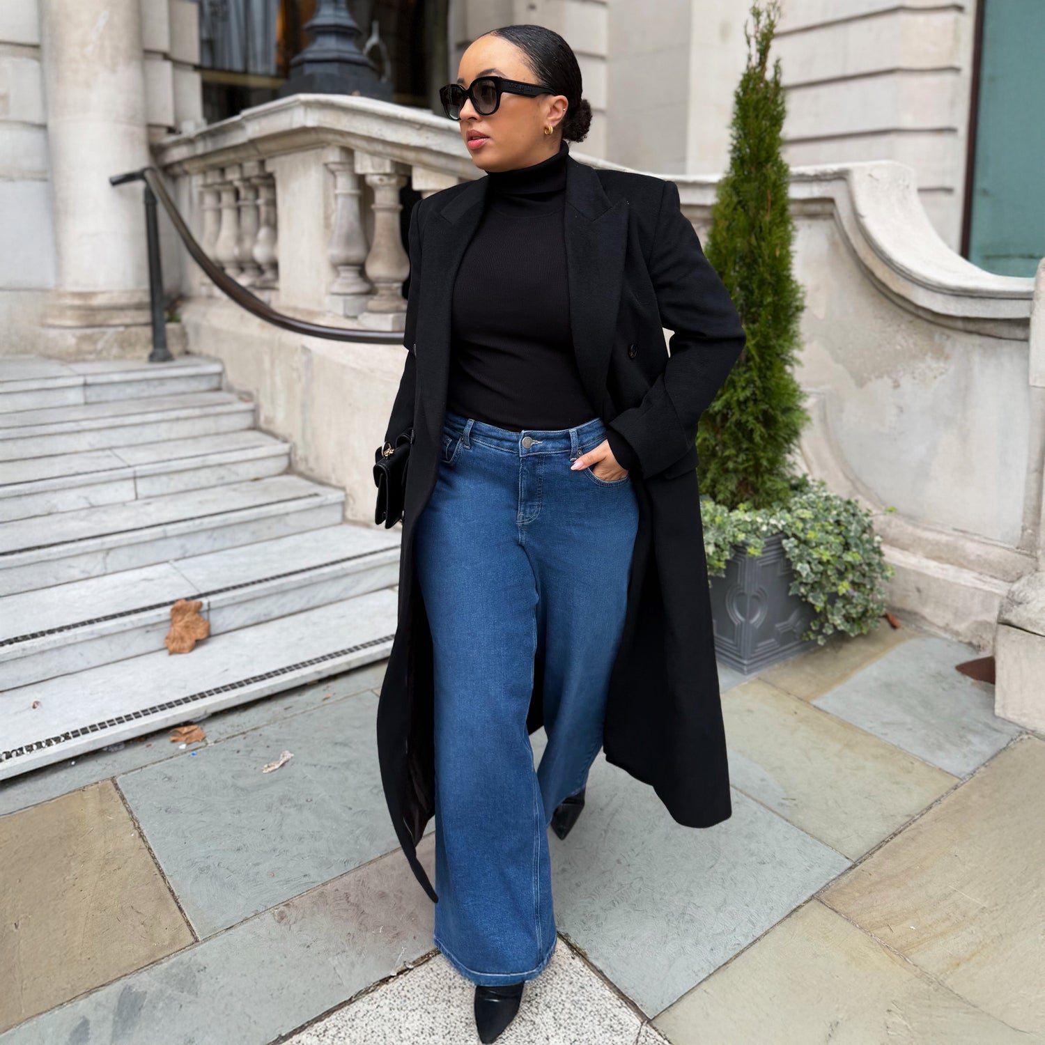 Organic Wide Leg Jeans - Atlantic