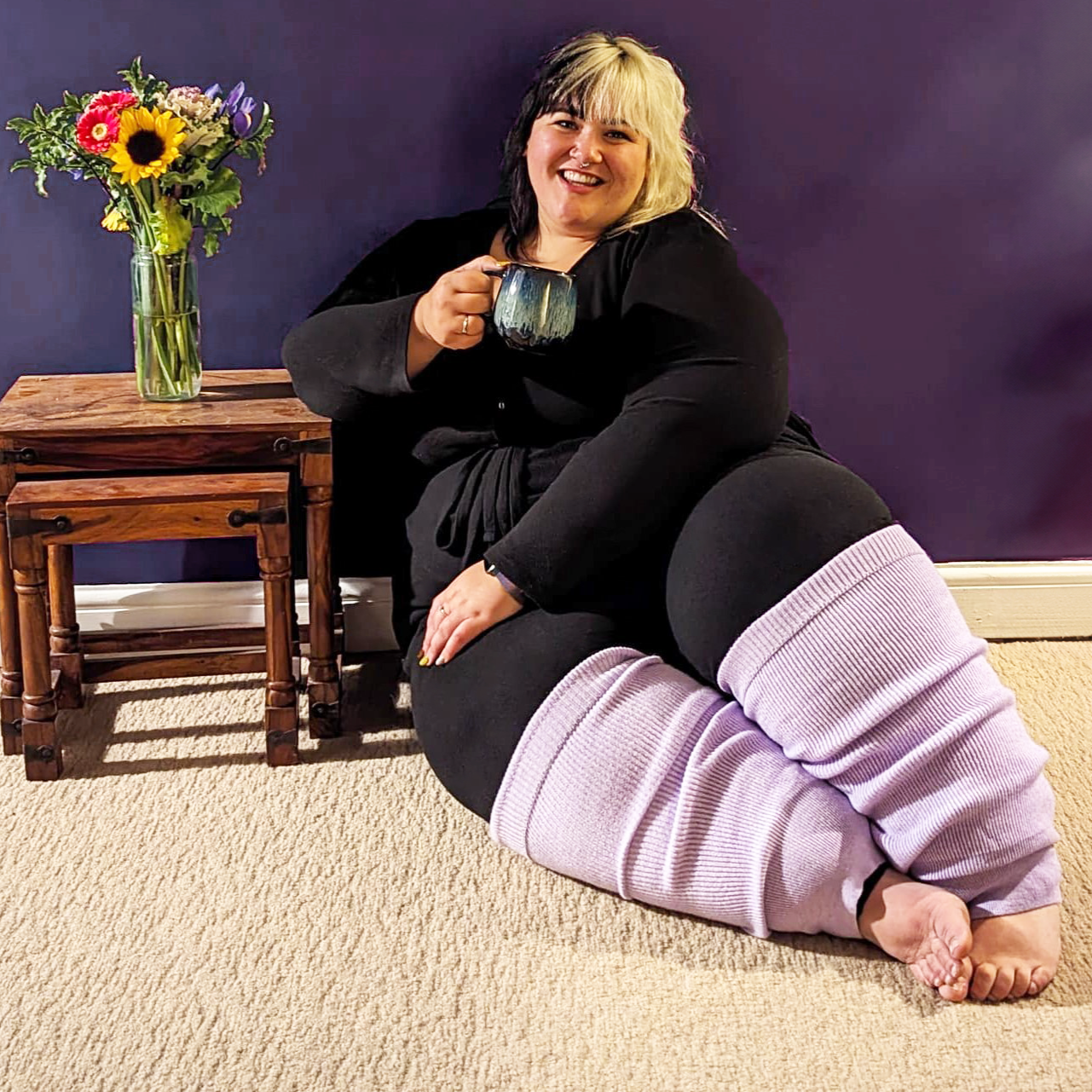 Calentadores de piernas - Periwinkle