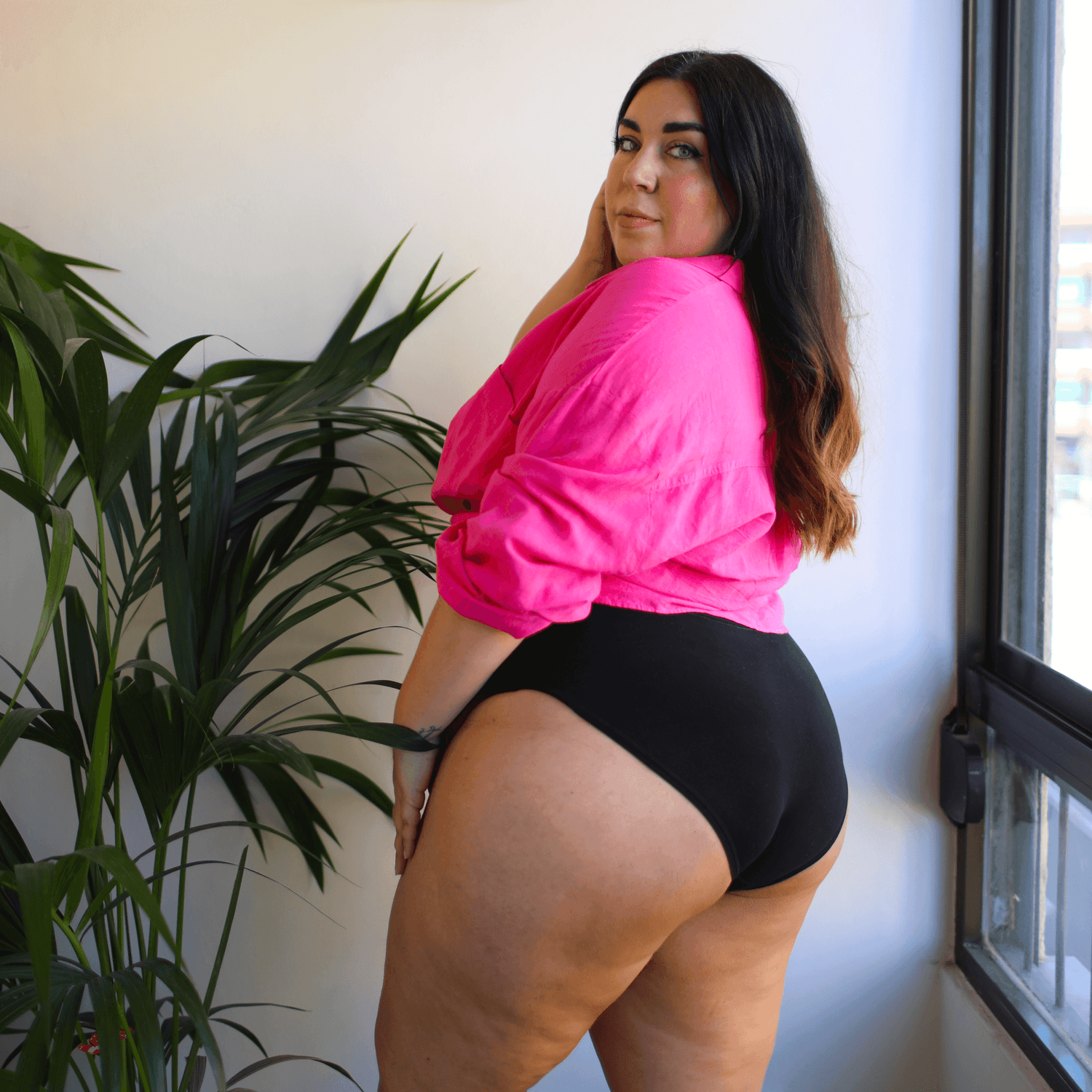 Knickers breves completos - 3 pares en negro