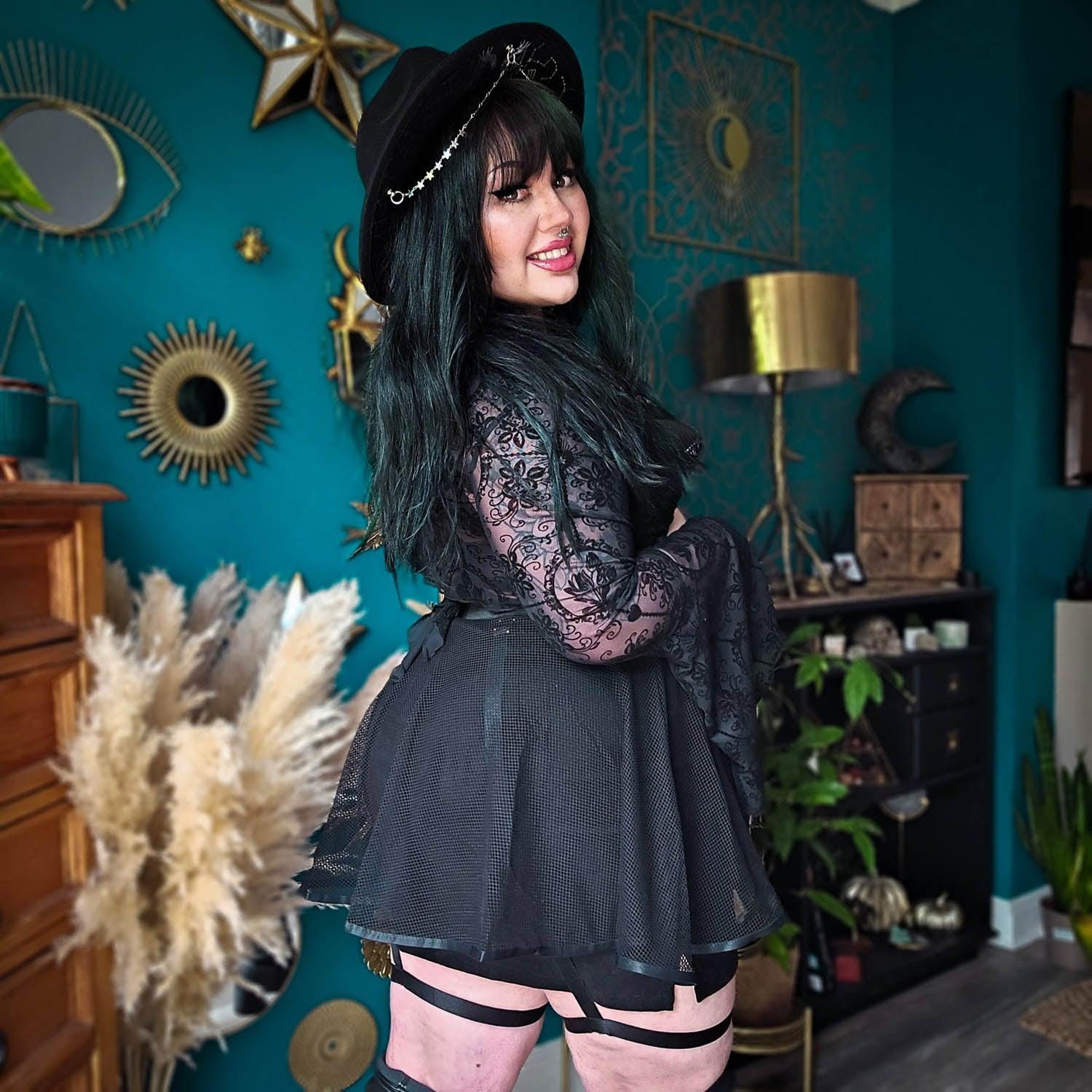 Strapped In Fishnet Skirt - Snag