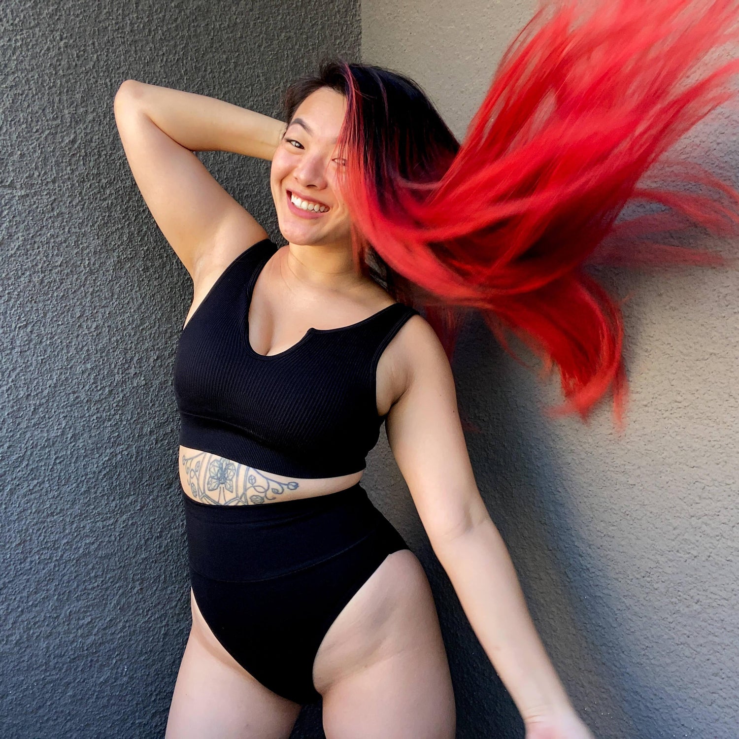 Knickers de piernas supercales: 3 pares de negro