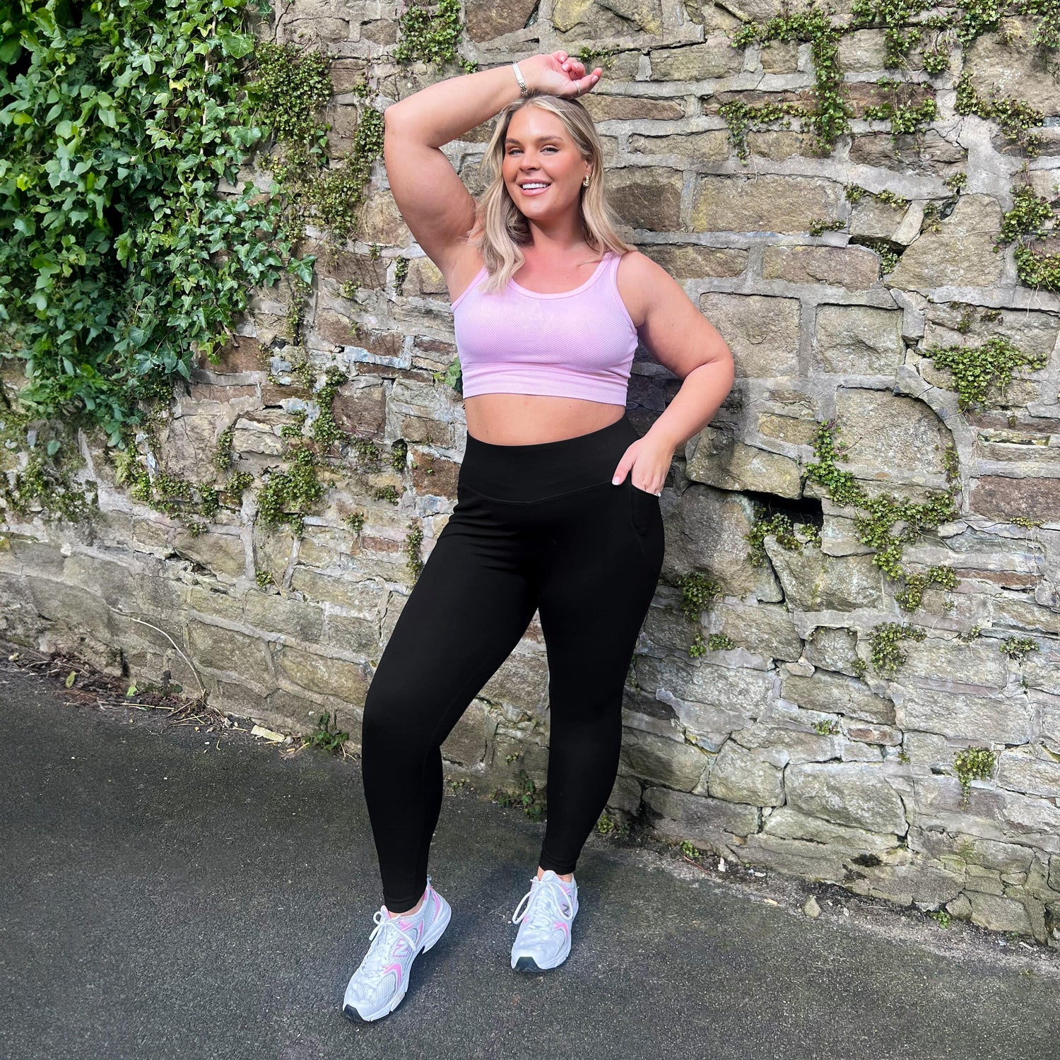 Leggings a prueba de sentadillas largas (V2) - 3 pares en negro