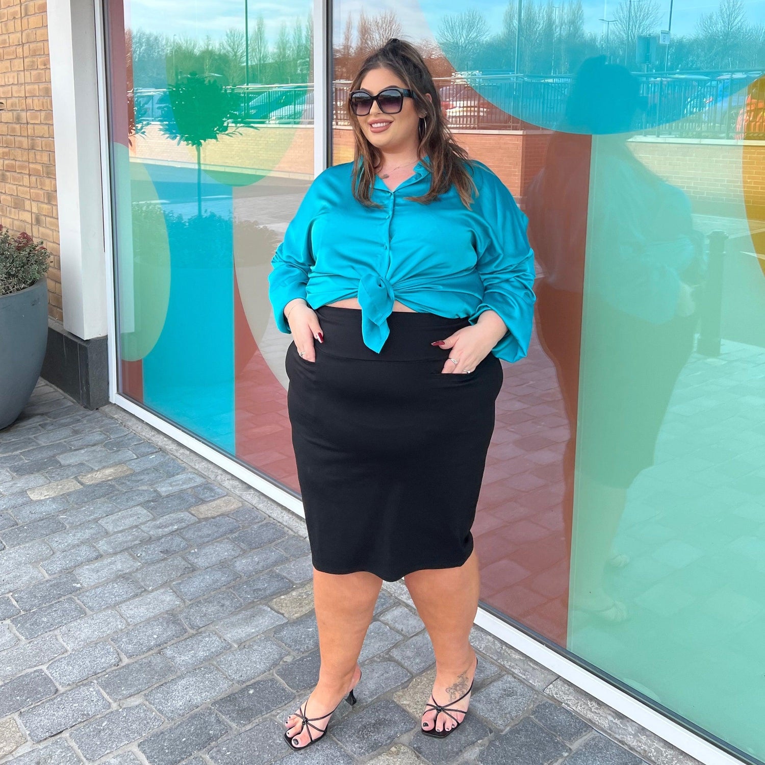 Falda lápiz - Negra