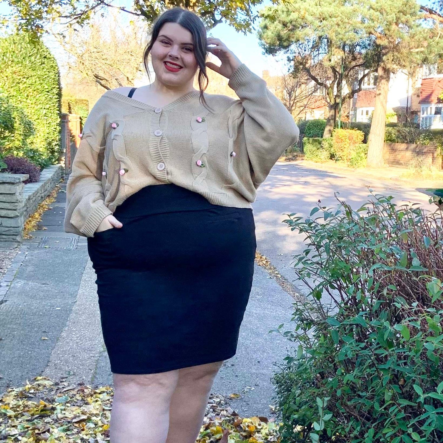 Falda lápiz - Negra