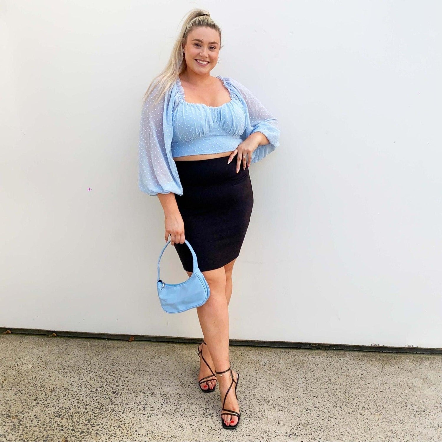 Falda lápiz - Negra