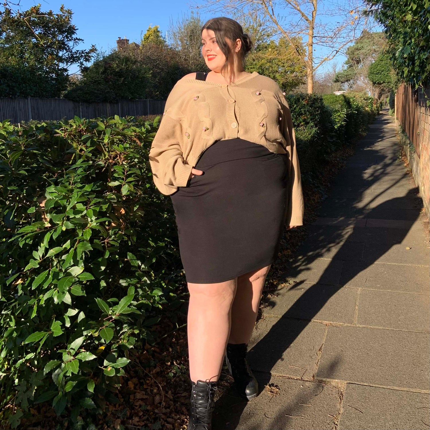 Falda lápiz - Negra