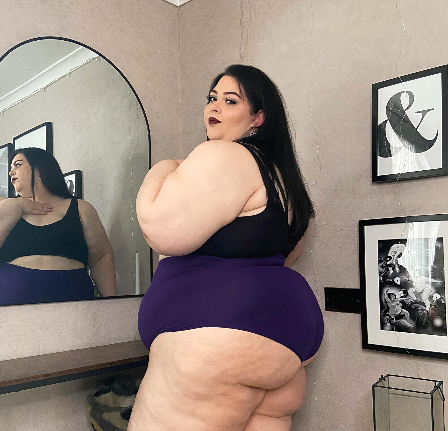 Braguitas de algodón orgánico de cintura alta - Suffragette Purple