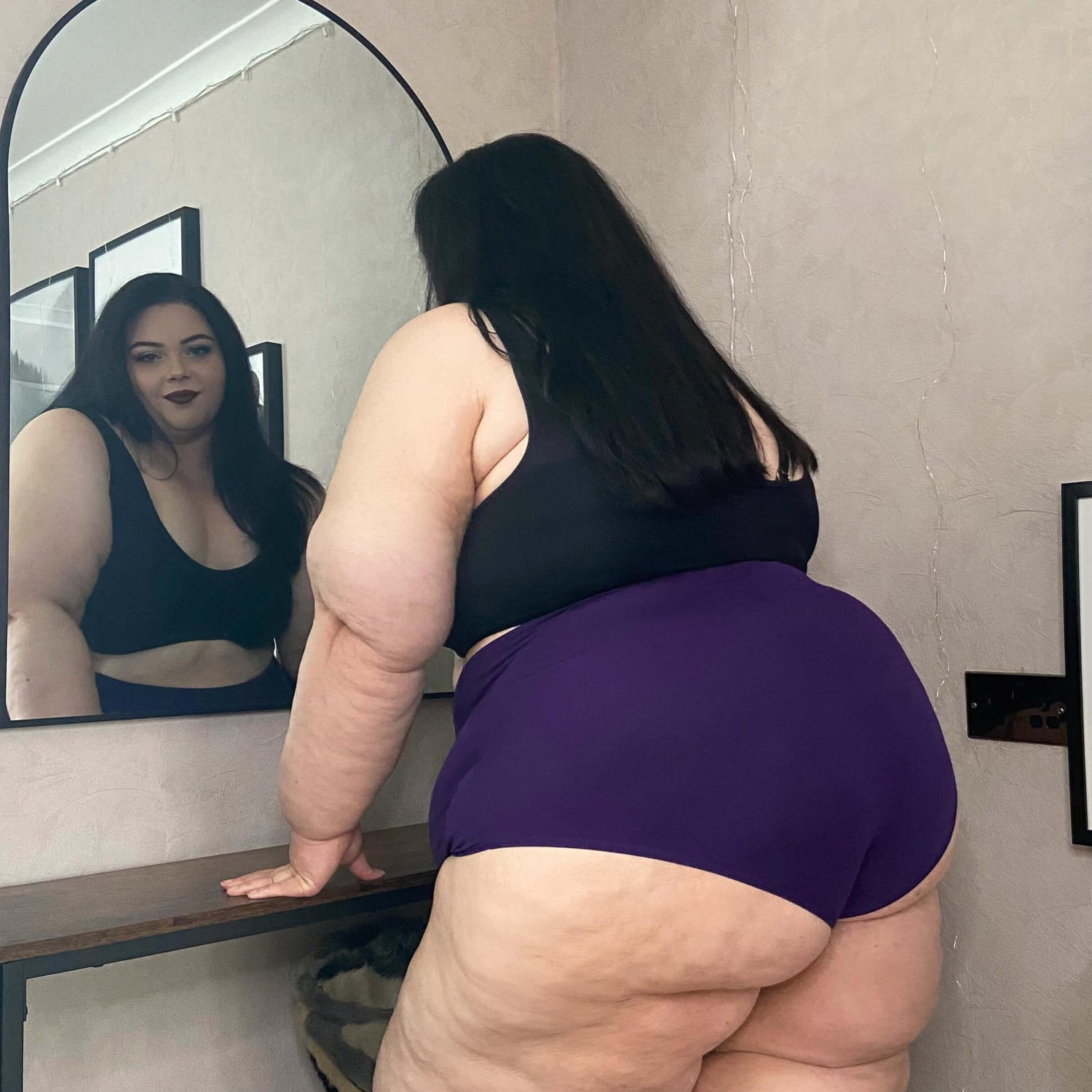 Braguitas de algodón orgánico de cintura alta - Suffragette Purple