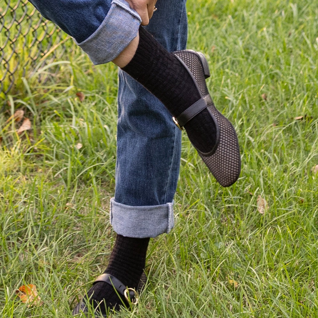Everyday Crew Socks - Black