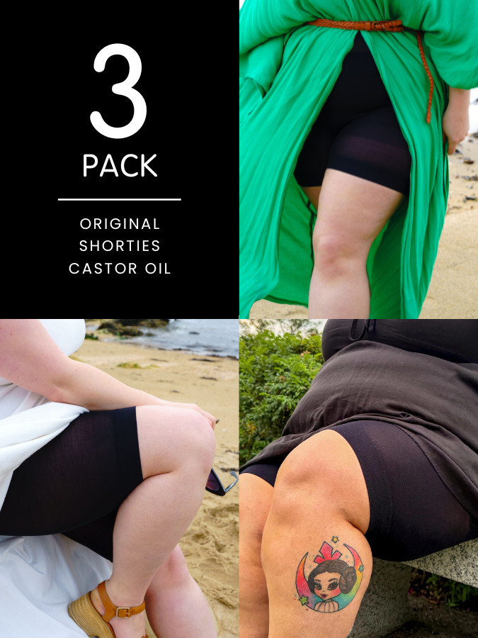 3 Pack Classic Black Bundle - Stay Cool Chub Rub Shorts
