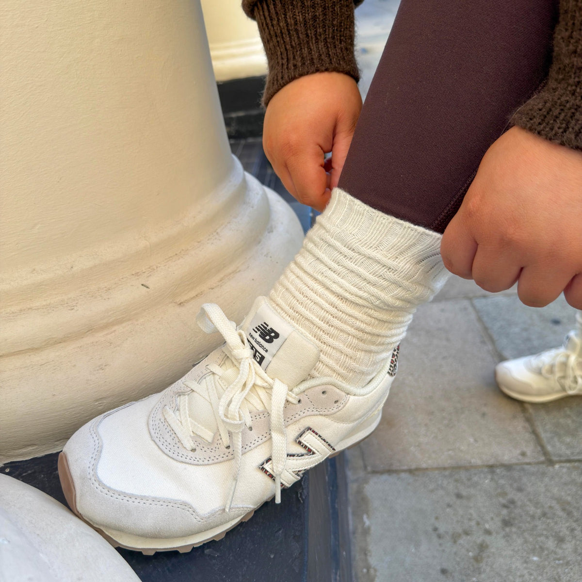 Everyday Crew Socks - White