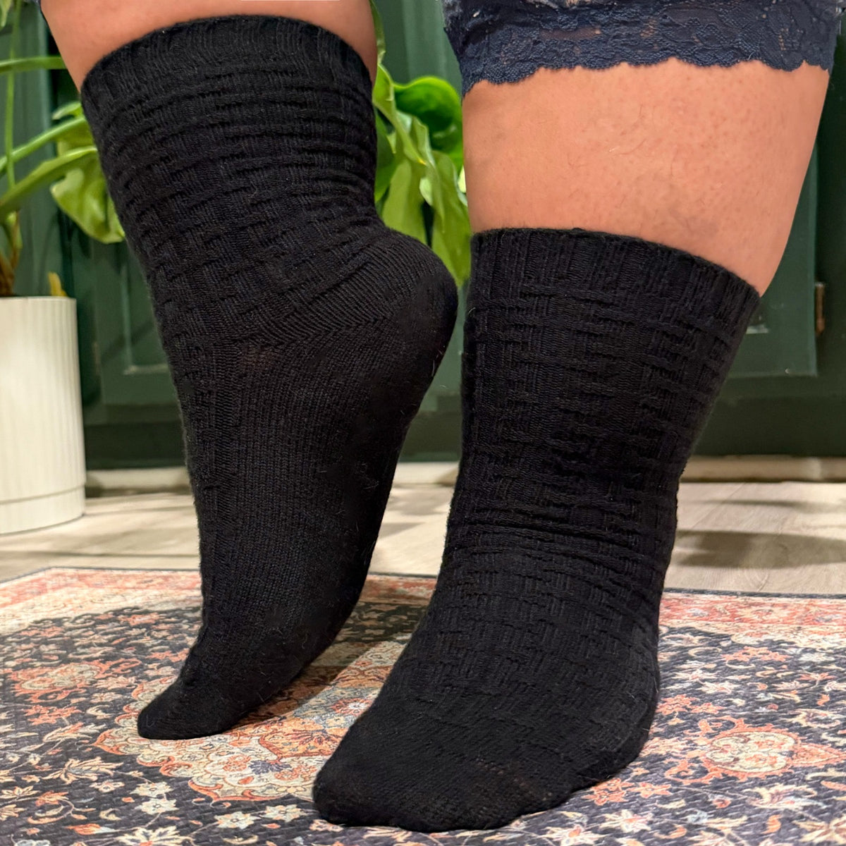 Everyday Crew Socks - Black