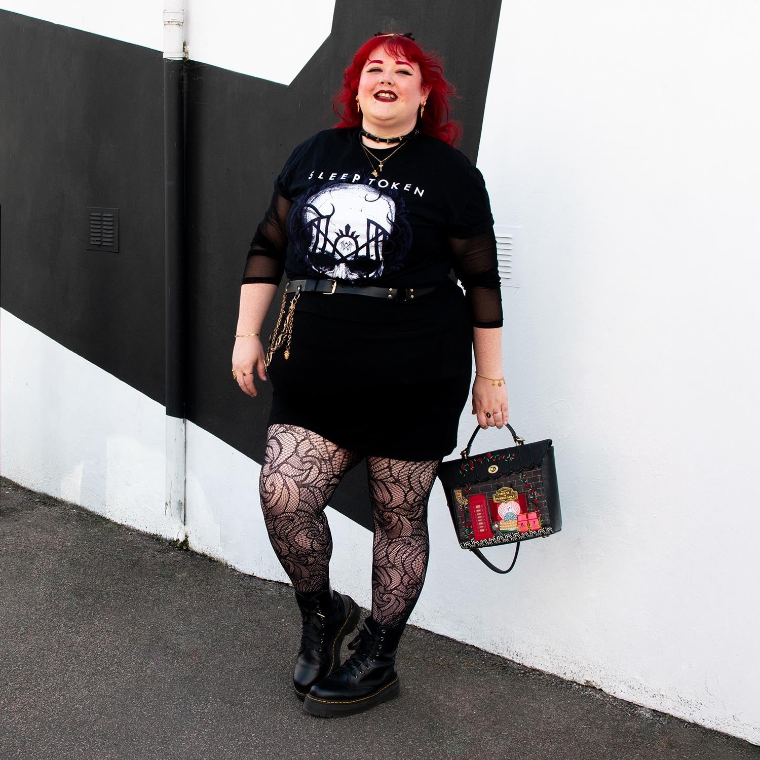 Thighs The Limit Fishnets - Timewarp - Black