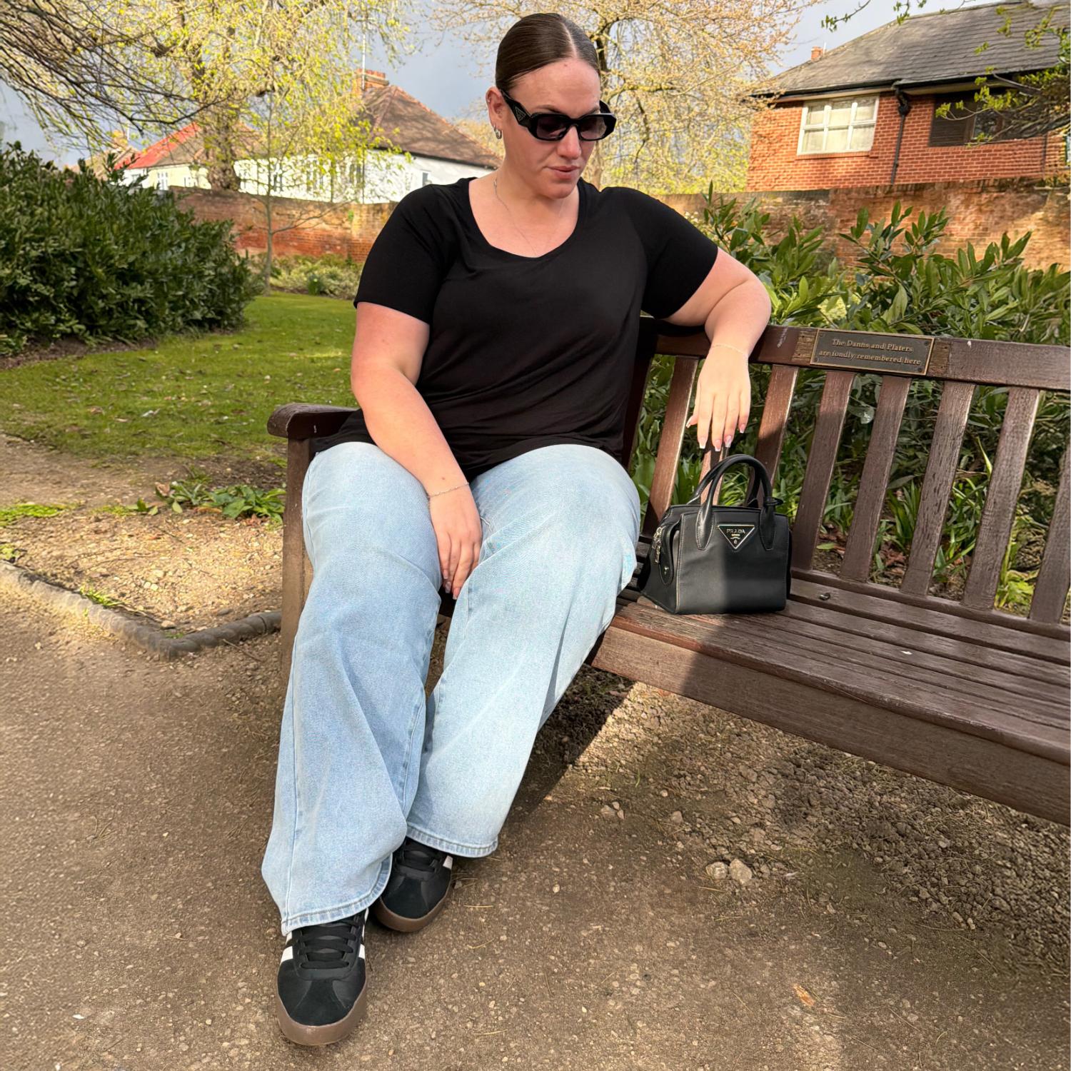 Bamboo Lounge T-shirt - Black