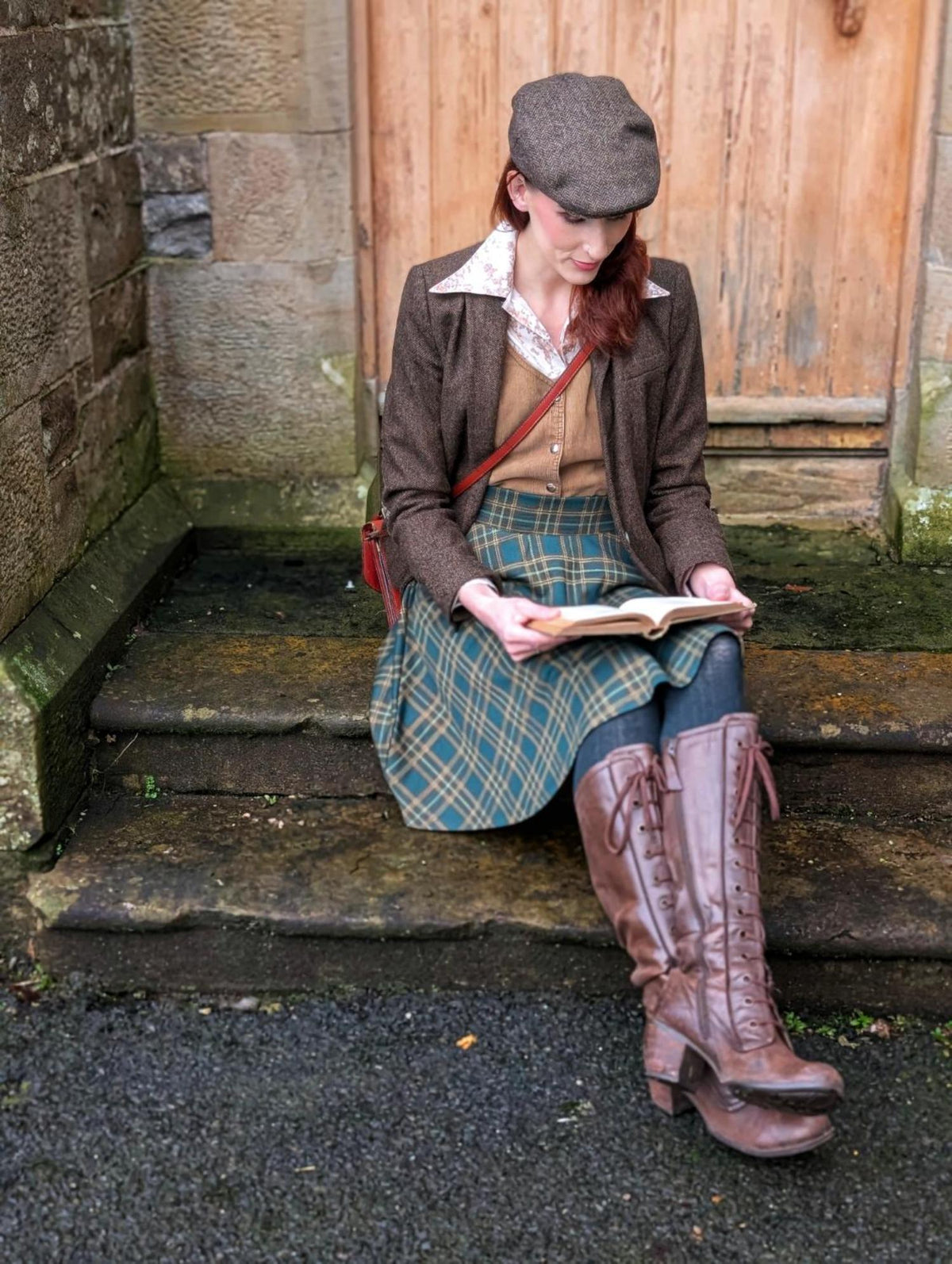 Plaid Flare Skirt - Glenfern
