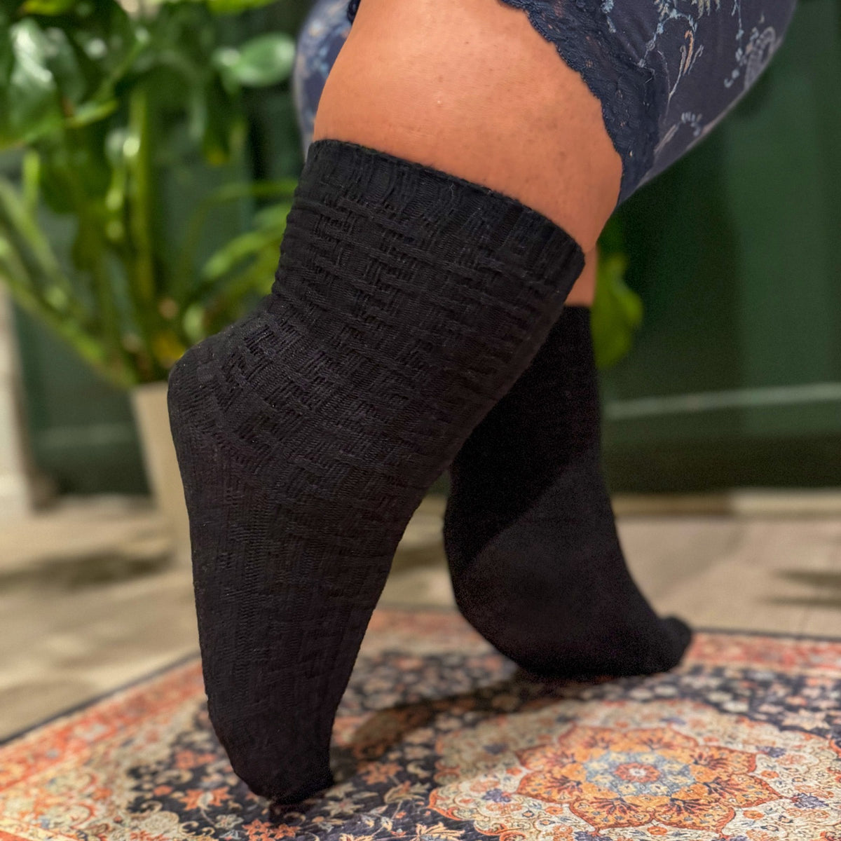 Everyday Crew Socks - Black