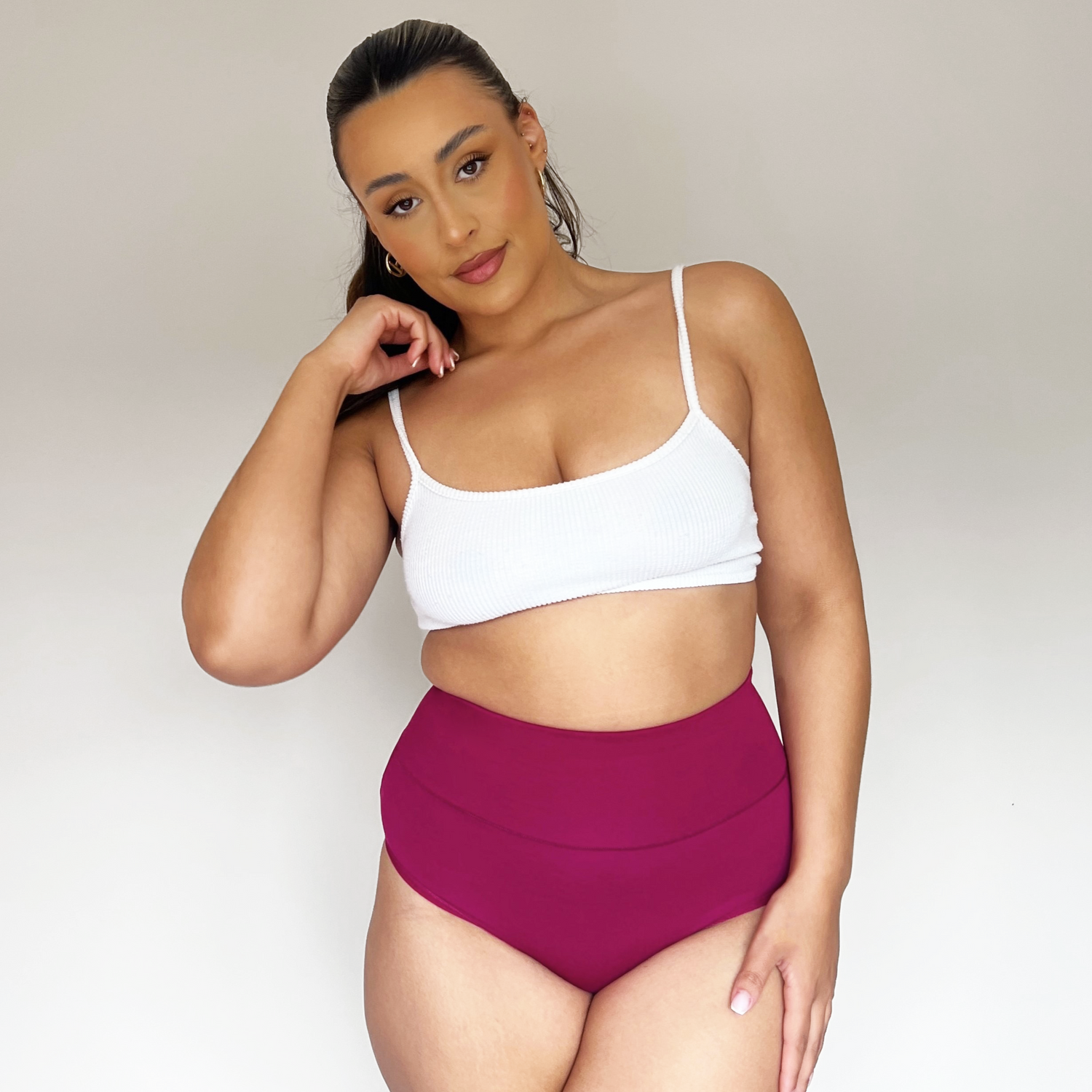 Culotte longue en coton bio - Tarte aux framboises