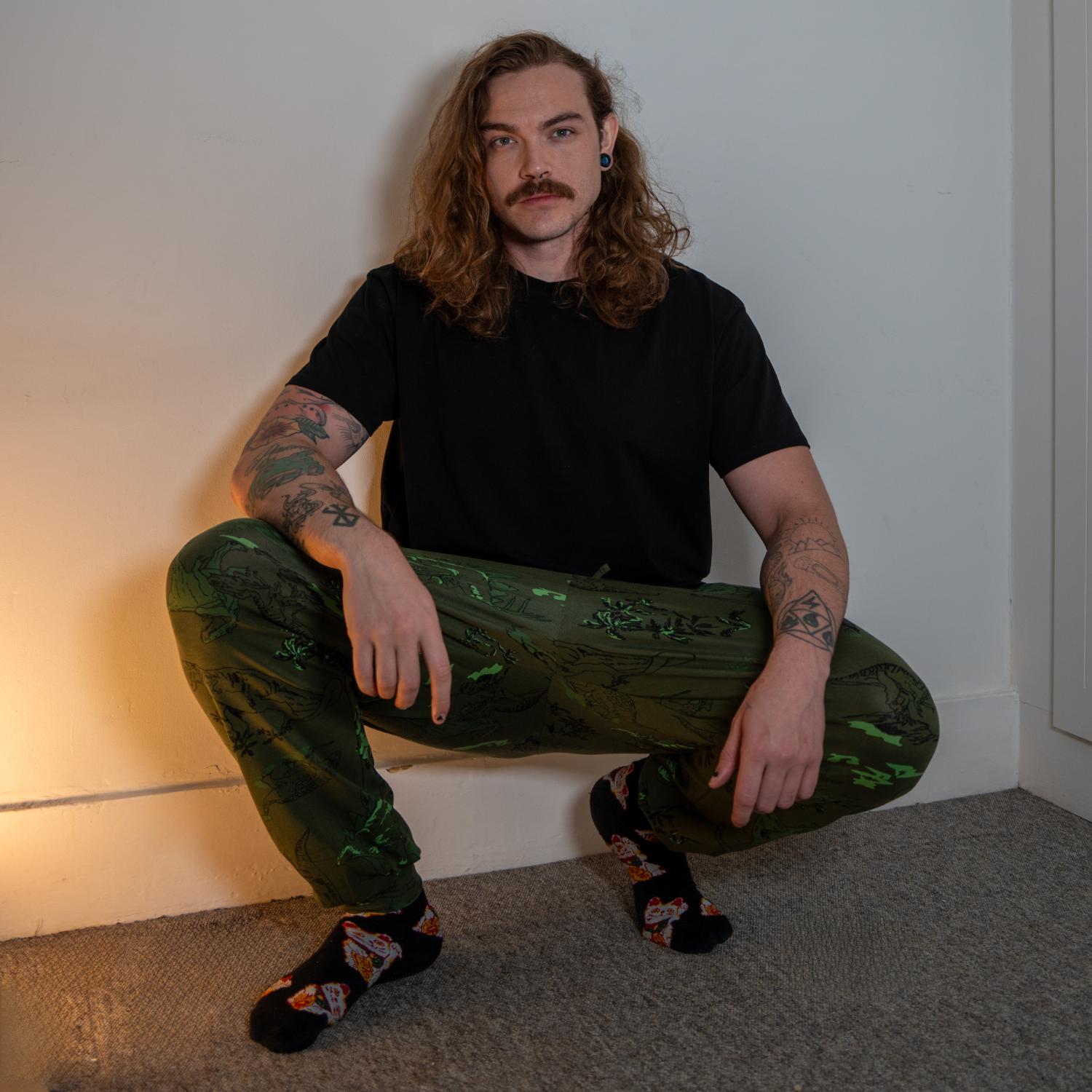 Organic Cotton PJ Bottoms - Dino