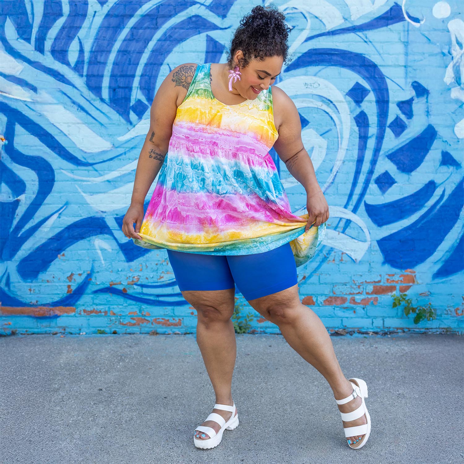 Stay Cool Swim Chub Rub Shorts - Bleu Dolce